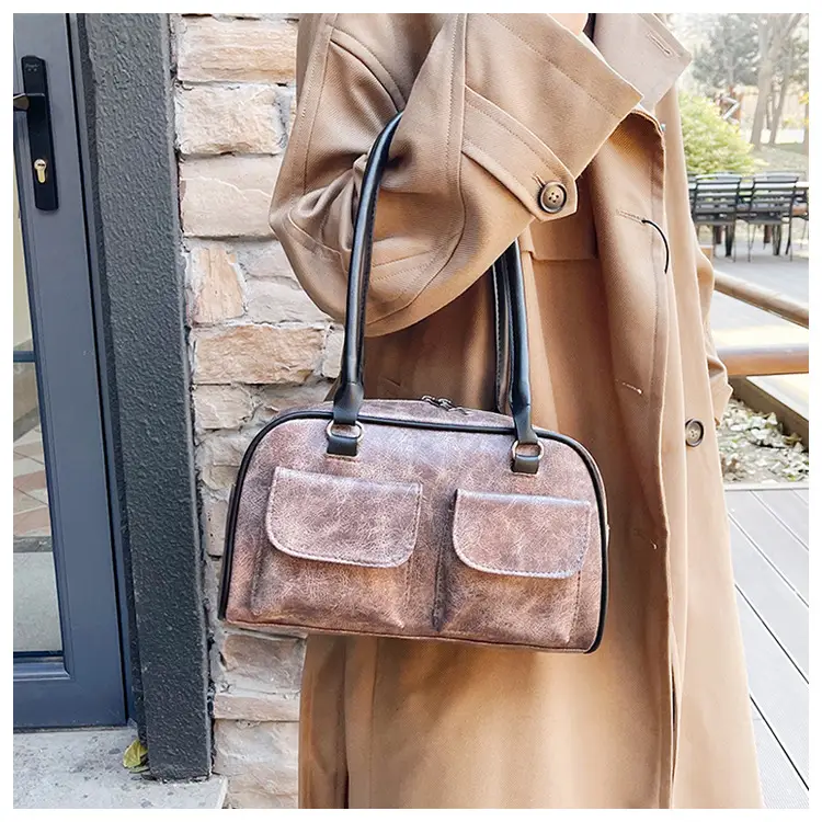 Large Capacity Cross-border Leather Shoulder Bag — feature 9