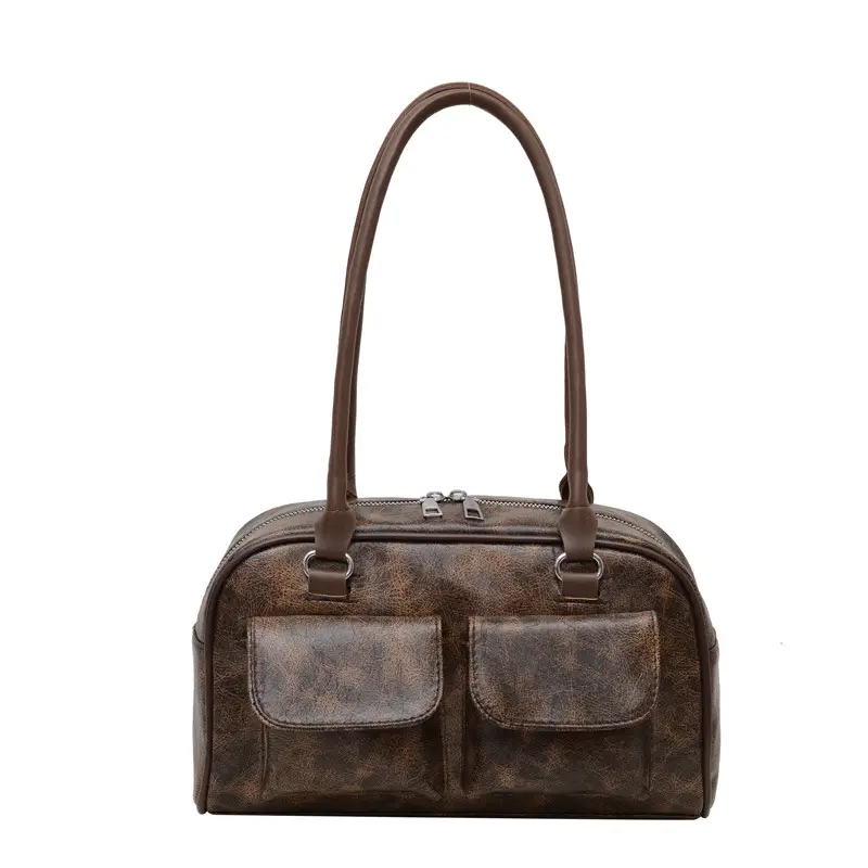 Large Capacity Cross-border Leather Shoulder Bag - Image 3