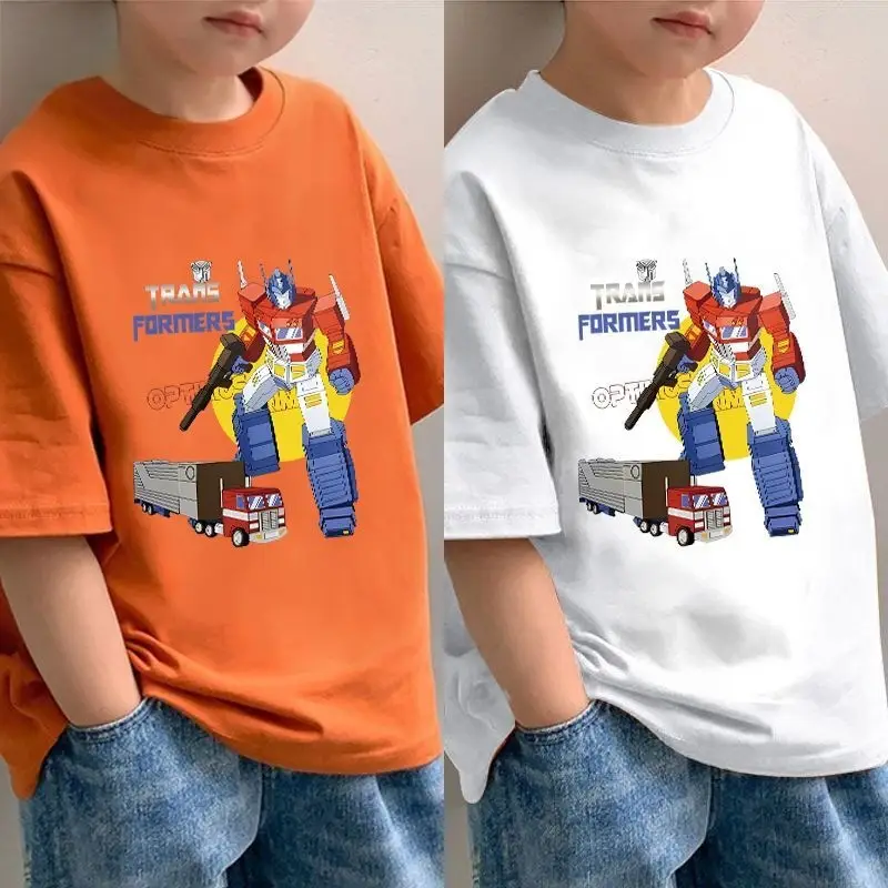 Boys Pure Cotton Cartoon T-Shirt Short Sleeve Summer - Image 4