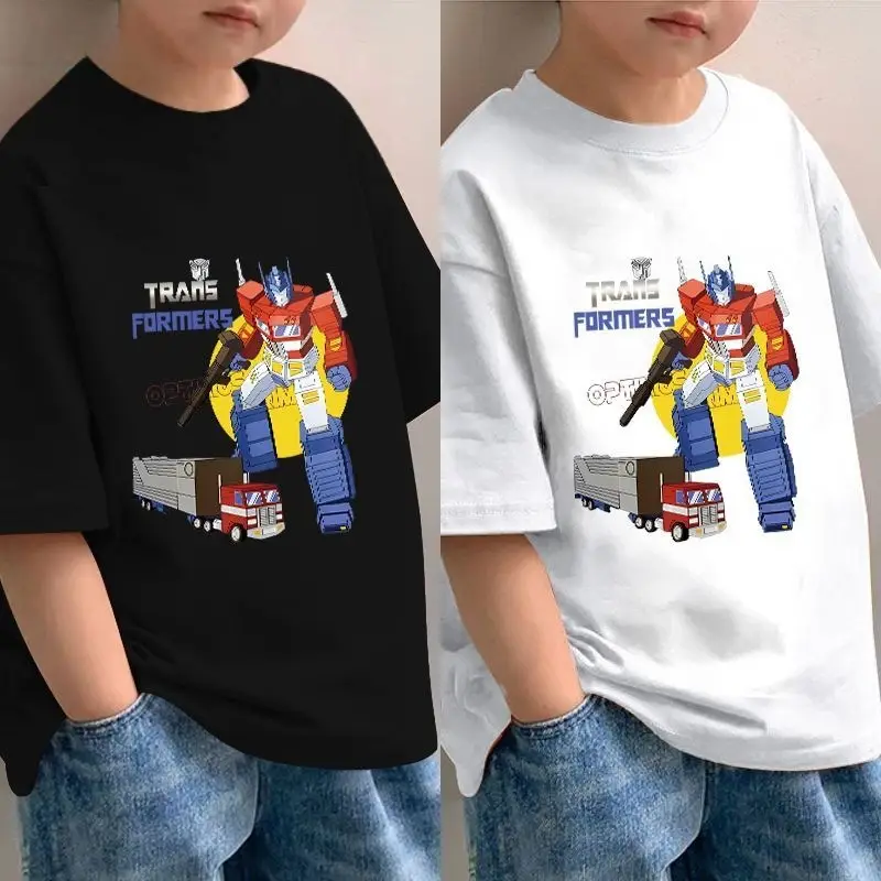 Boys Pure Cotton Cartoon T-Shirt Short Sleeve Summer - Image 5