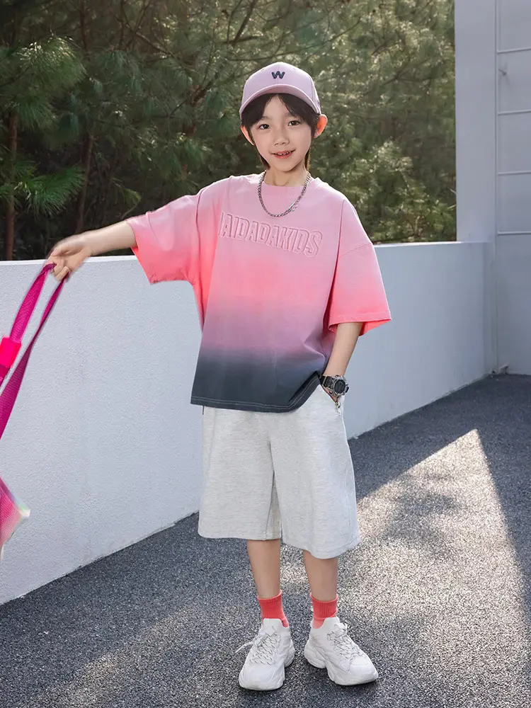 Panda Yuanyuan 2025 Kids Pure Cotton Tie-dye T-shirt - Image 4