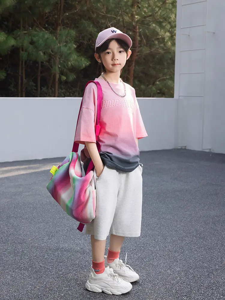Panda Yuanyuan 2025 Kids Pure Cotton Tie-dye T-shirt - Image 5