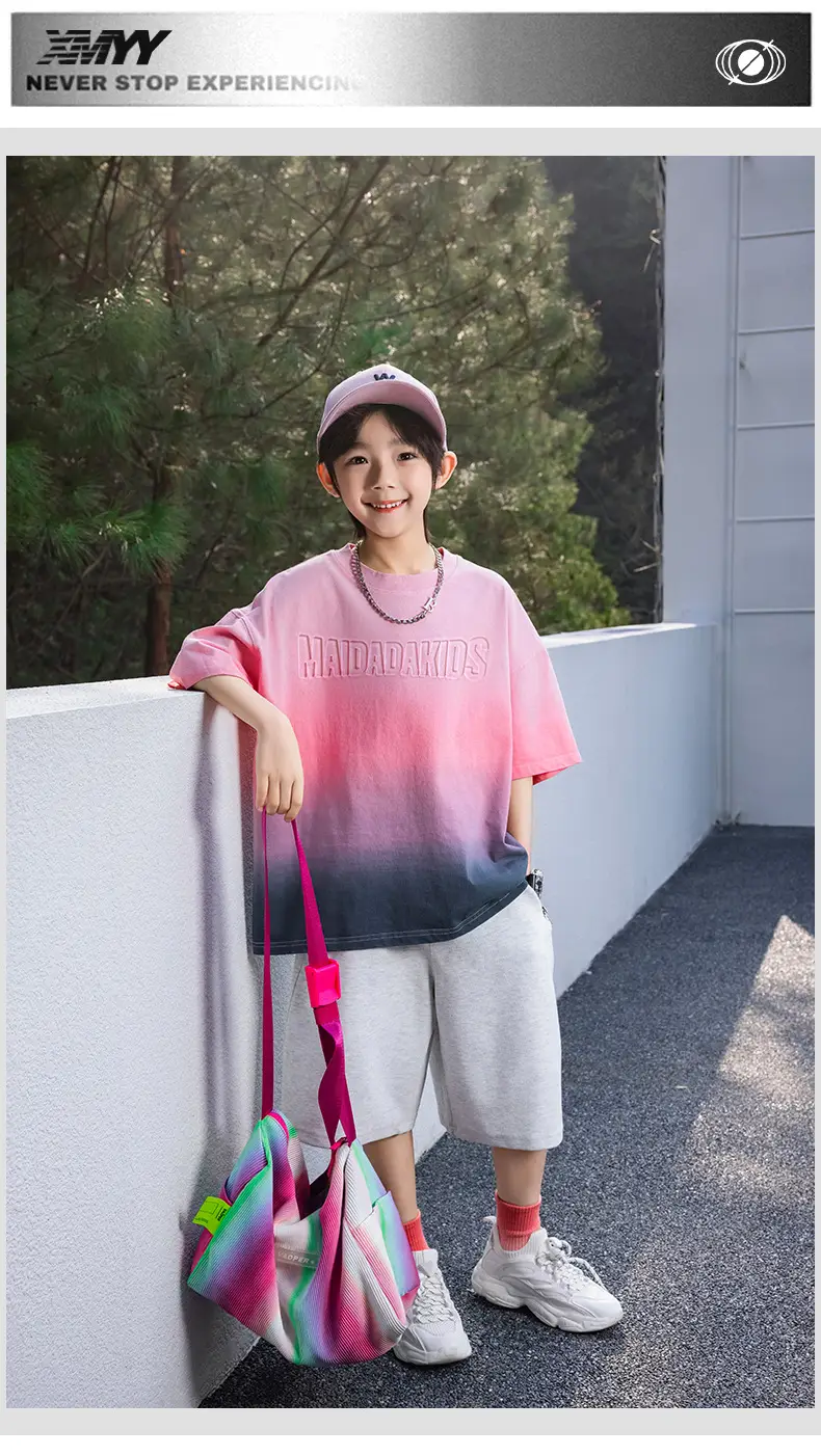 Panda Yuanyuan 2025 Kids Pure Cotton Tie-dye T-shirt — feature 17