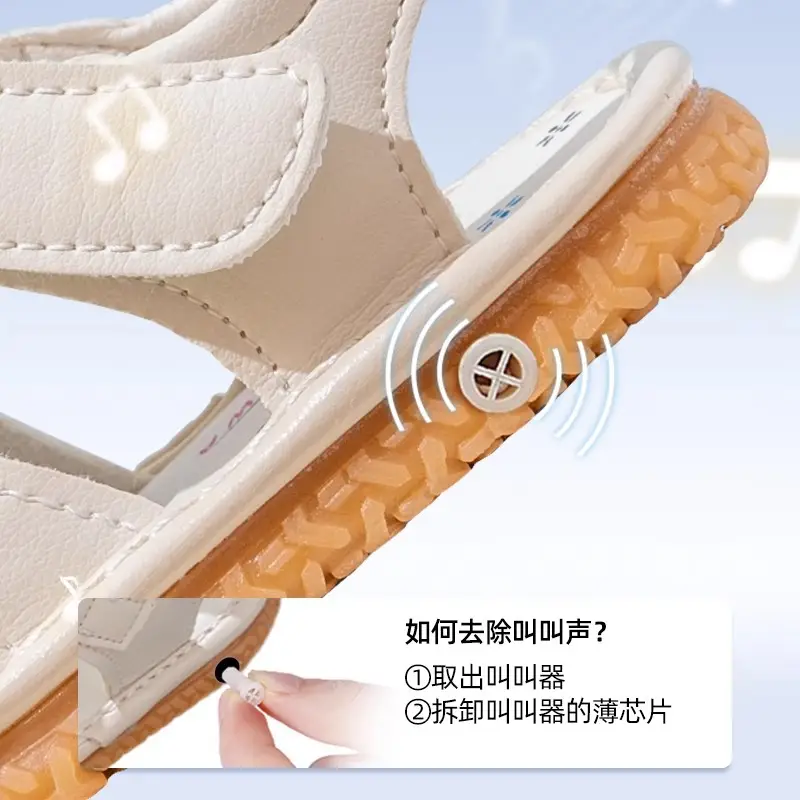 Pink Baby Sandals for 1-2 Years Soft Sole