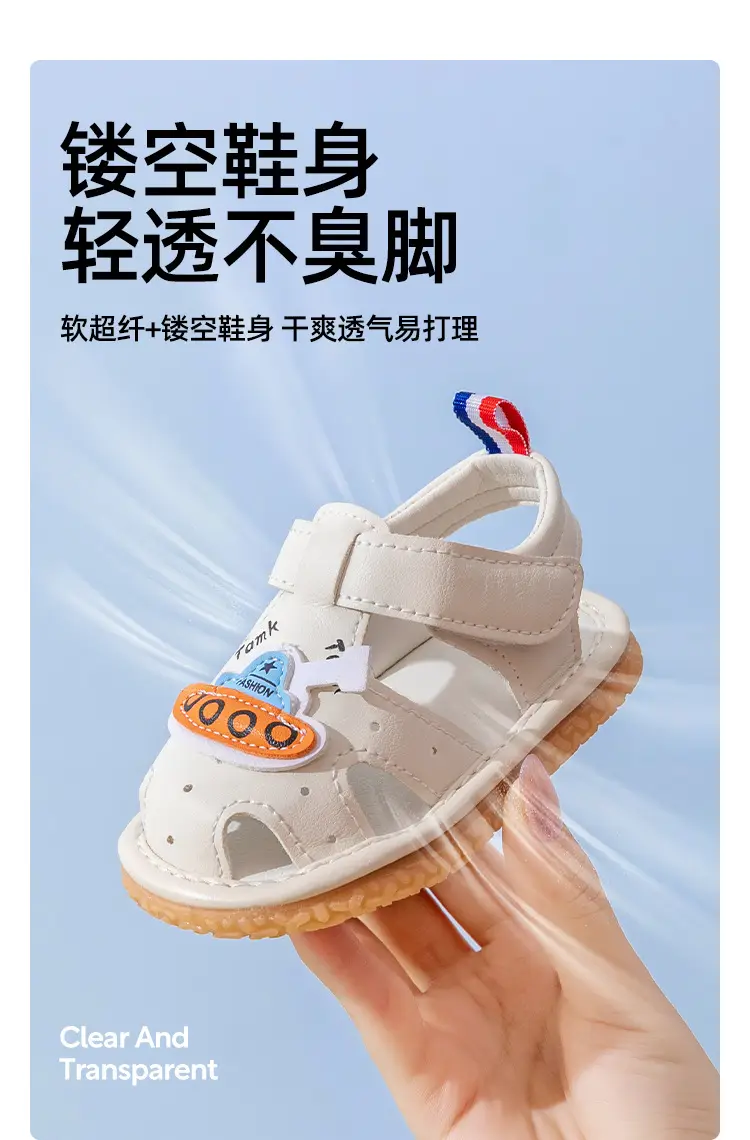 Pink Baby Sandals for 1-2 Years Soft Sole — feature 4