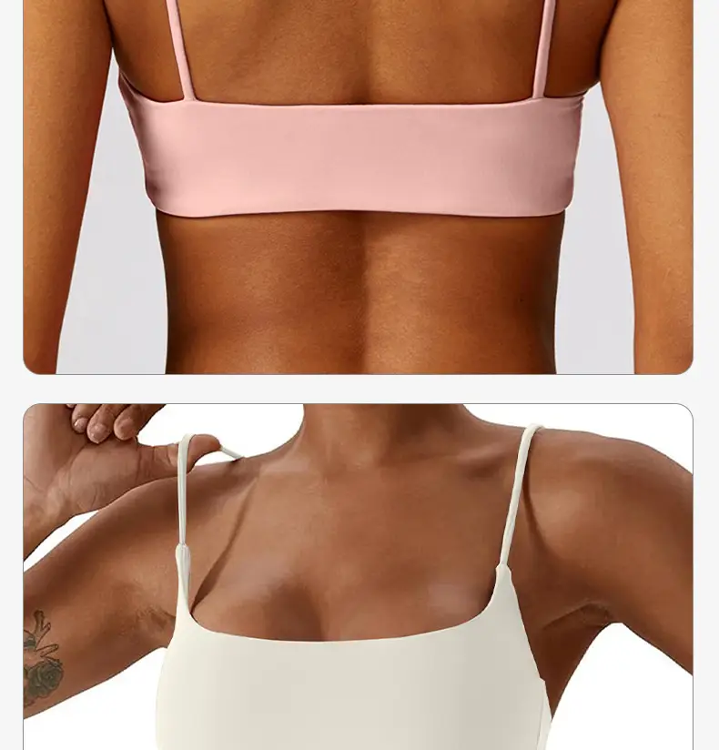 Sports Underwear Women's Beautiful Back Anti-sagging Yoga Outer Wearing Chest Pad Outdoor Running Bra Fitness Yoga Top — feature 11