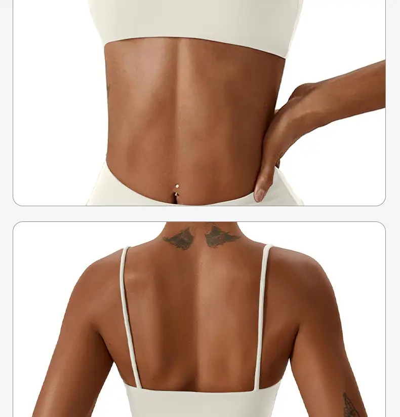 Sports Underwear Women's Beautiful Back Anti-sagging Yoga Outer Wearing Chest Pad Outdoor Running Bra Fitness Yoga Top — feature 12