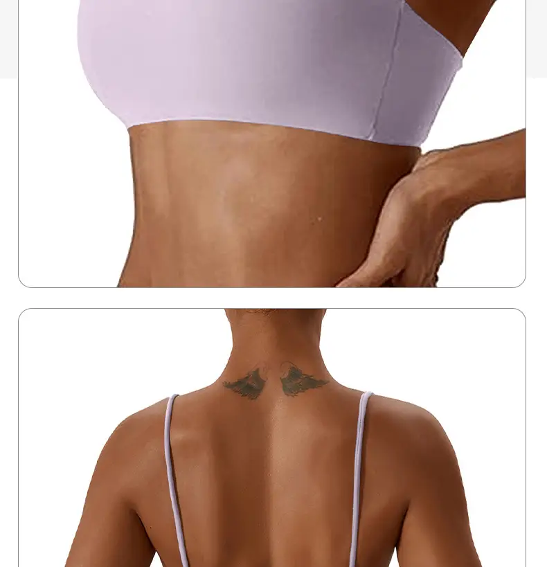 Sports Underwear Women's Beautiful Back Anti-sagging Yoga Outer Wearing Chest Pad Outdoor Running Bra Fitness Yoga Top — feature 14