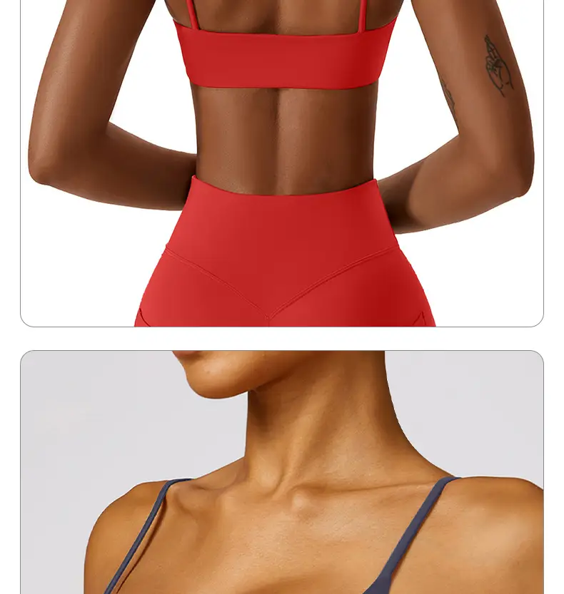 Sports Underwear Women's Beautiful Back Anti-sagging Yoga Outer Wearing Chest Pad Outdoor Running Bra Fitness Yoga Top — feature 19