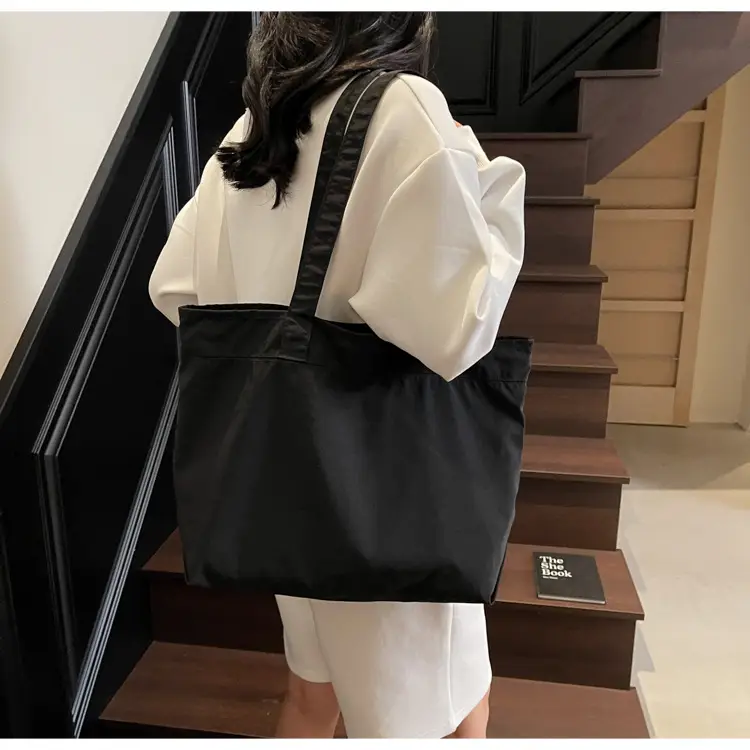 Large Capacity Canvas Women's Tan Tote Bag — feature 18