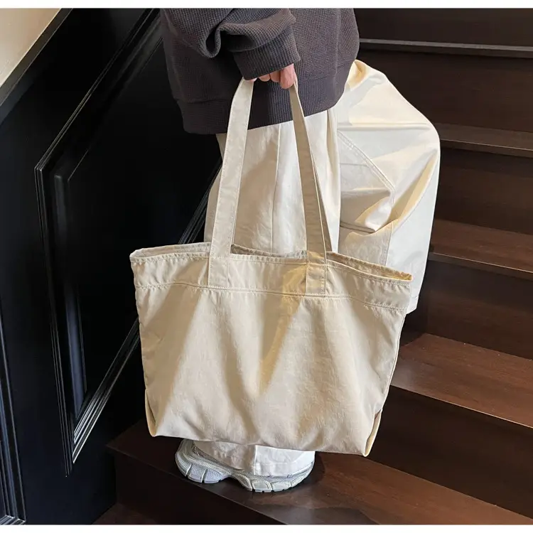 Large Capacity Canvas Women's Tan Tote Bag — feature 20