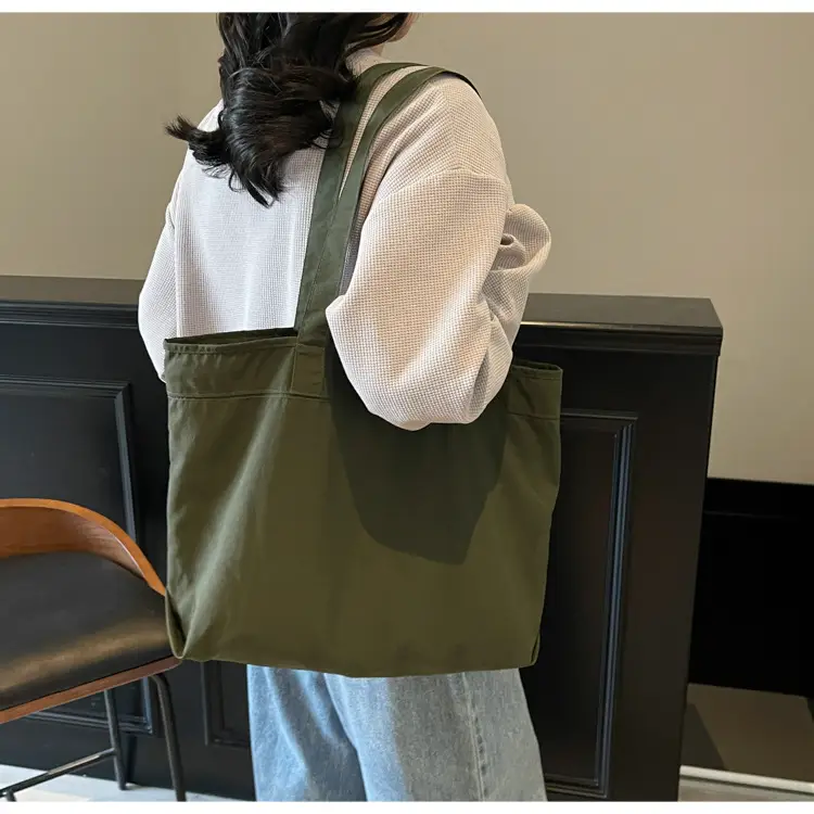 Large Capacity Canvas Women's Tan Tote Bag — feature 23