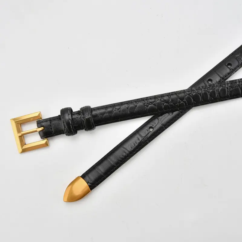 New Crocodile Leather Waist Belt for Women - Image 7