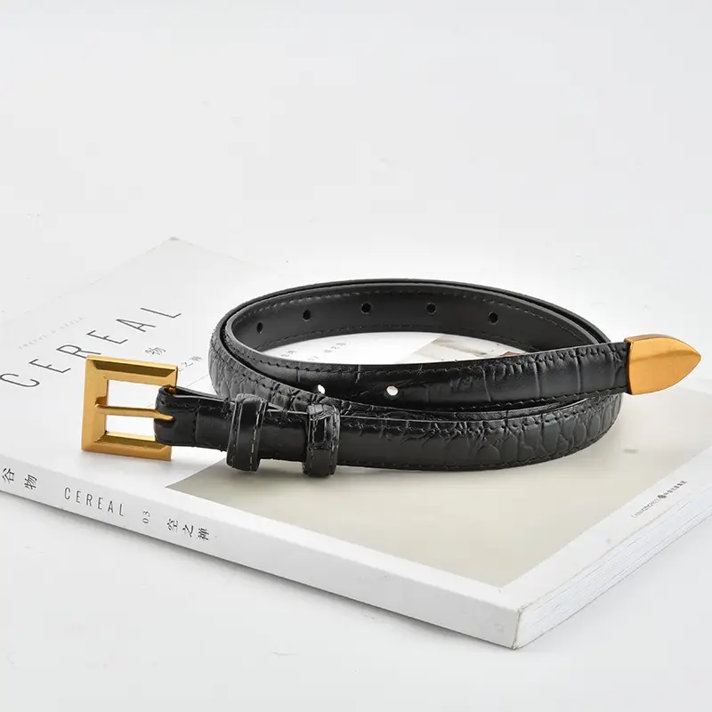 New Crocodile Leather Waist Belt for Women - Image 8