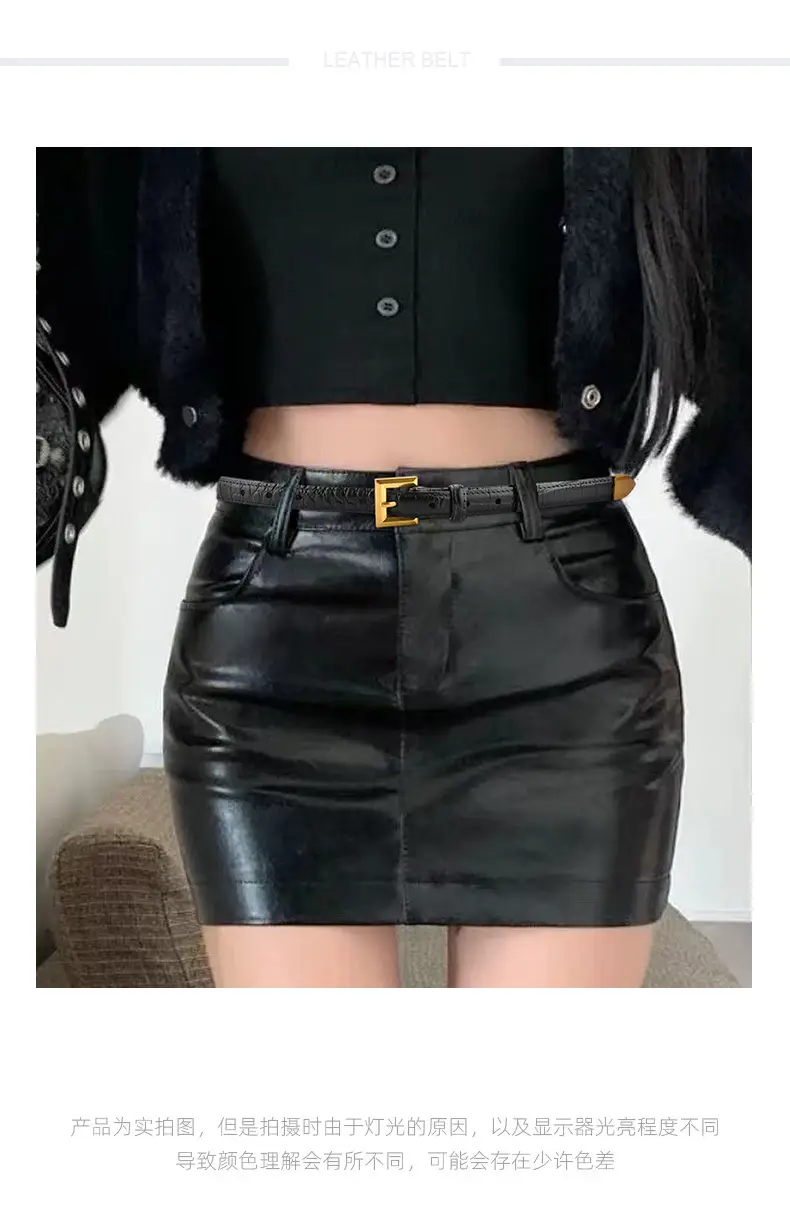 New Crocodile Leather Waist Belt for Women — feature 1