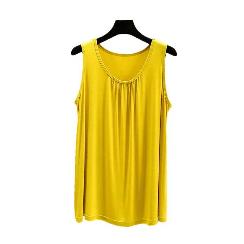 Modal Home Vest Women's Summer Thin plus size Loose Sleeveless Top Casual Round Neck Inner Sling Base Shirt