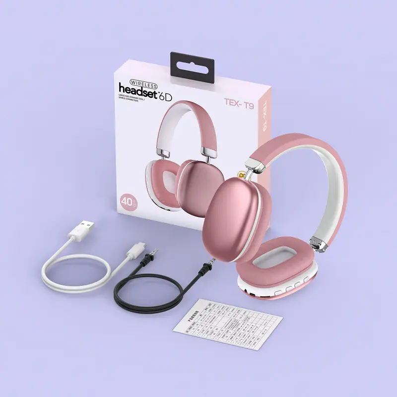 Bluetooth Wireless Headphones Purple Long Lasting No Sound Leakage β feature 28