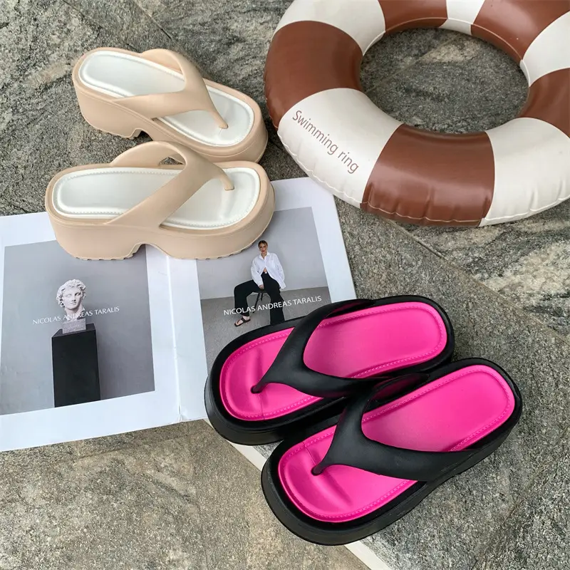 EVA Thick White Flip Flops Women Summer