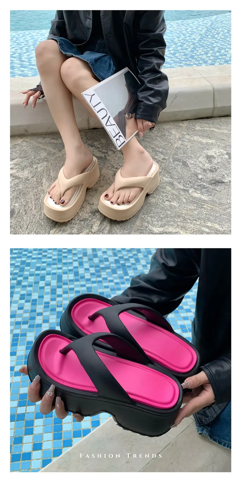 EVA Thick White Flip Flops Women Summer — feature 11