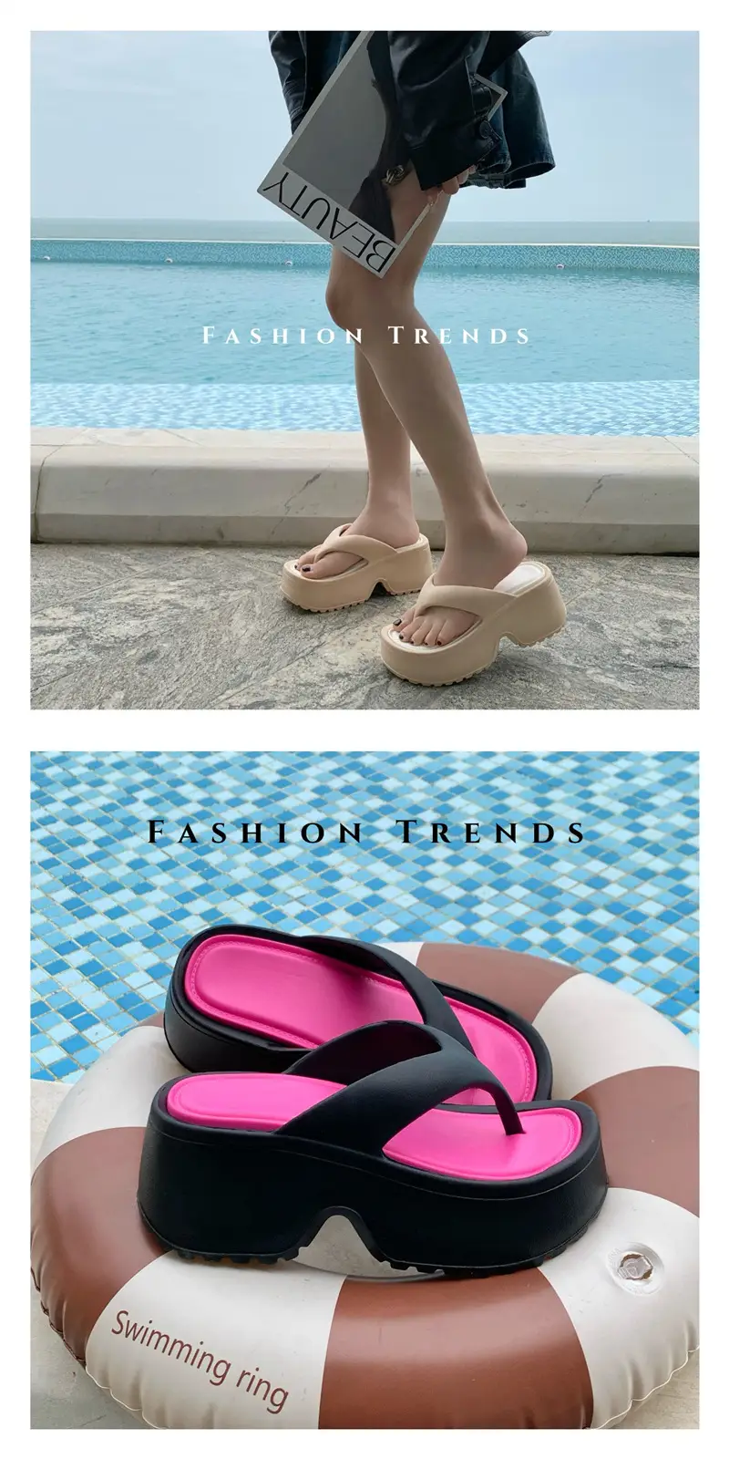 EVA Thick White Flip Flops Women Summer — feature 8