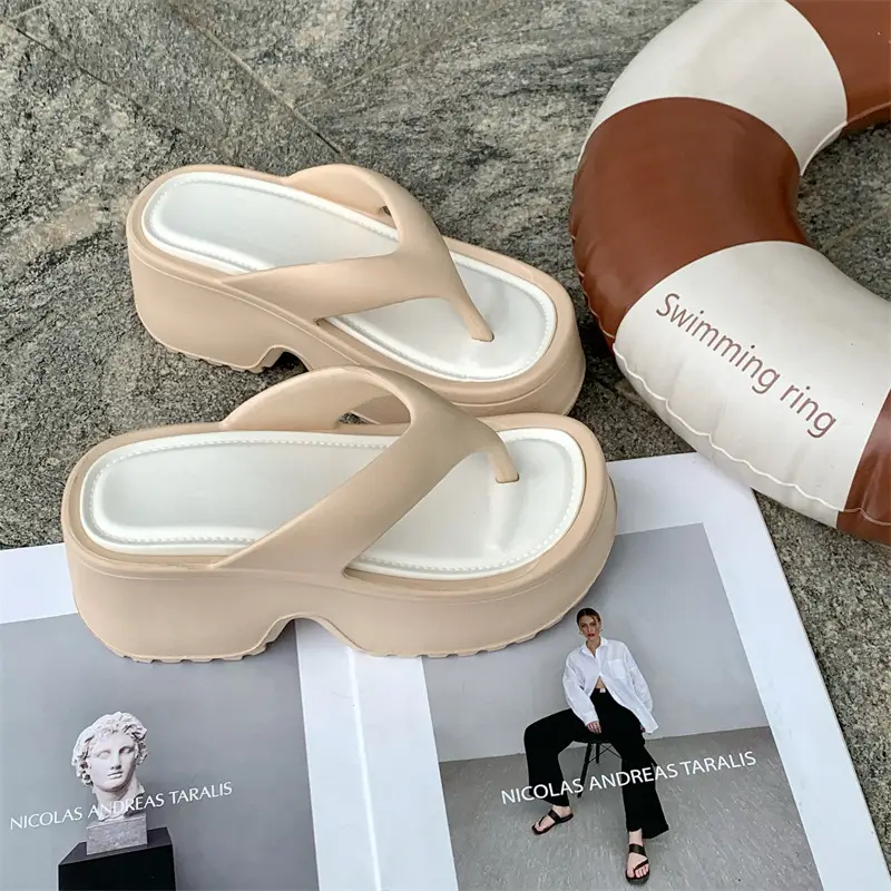 EVA Thick White Flip Flops Women Summer