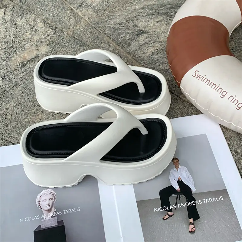 EVA Thick White Flip Flops Women Summer