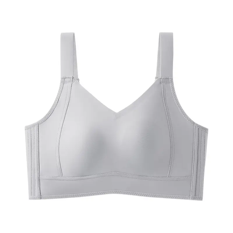 Traceless Ultra-thin Underwear Large Chest Small Steel Ring-free Adjustable Rabbit Ear Cleat Anti-sagging Full Cup Bra