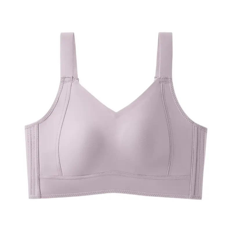 Traceless Ultra-thin Underwear Large Chest Small Steel Ring-free Adjustable Rabbit Ear Cleat Anti-sagging Full Cup Bra