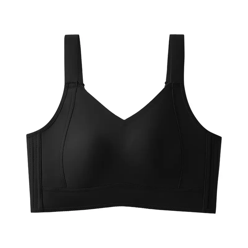 Traceless Ultra-thin Underwear Large Chest Small Steel Ring-free Adjustable Rabbit Ear Cleat Anti-sagging Full Cup Bra