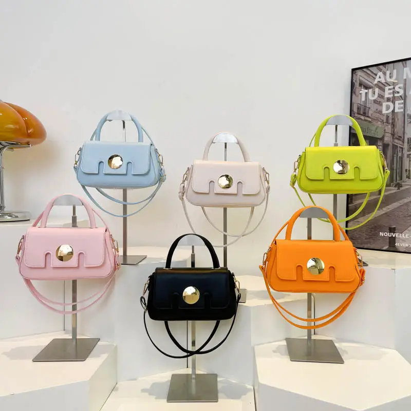 Candy Color French Style Shoulder Crossbody Bag for Women