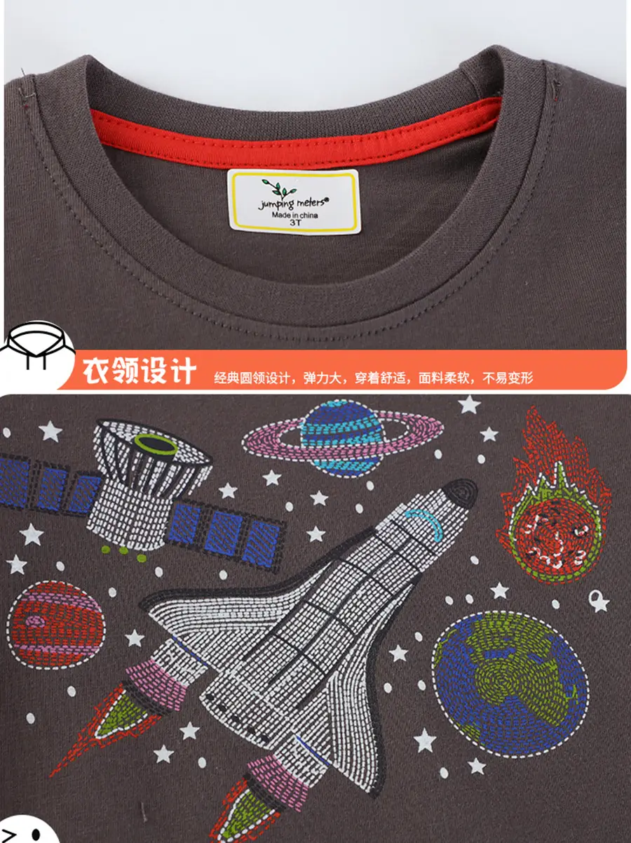 Summer Boys Cotton T-Shirt with Embroidered Design - Image 5