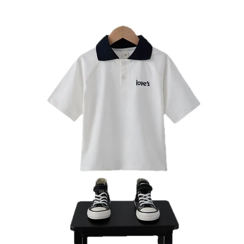 Boys Yellow Polo Shirt 2025 Summer Turn Down Collar - Image 8
