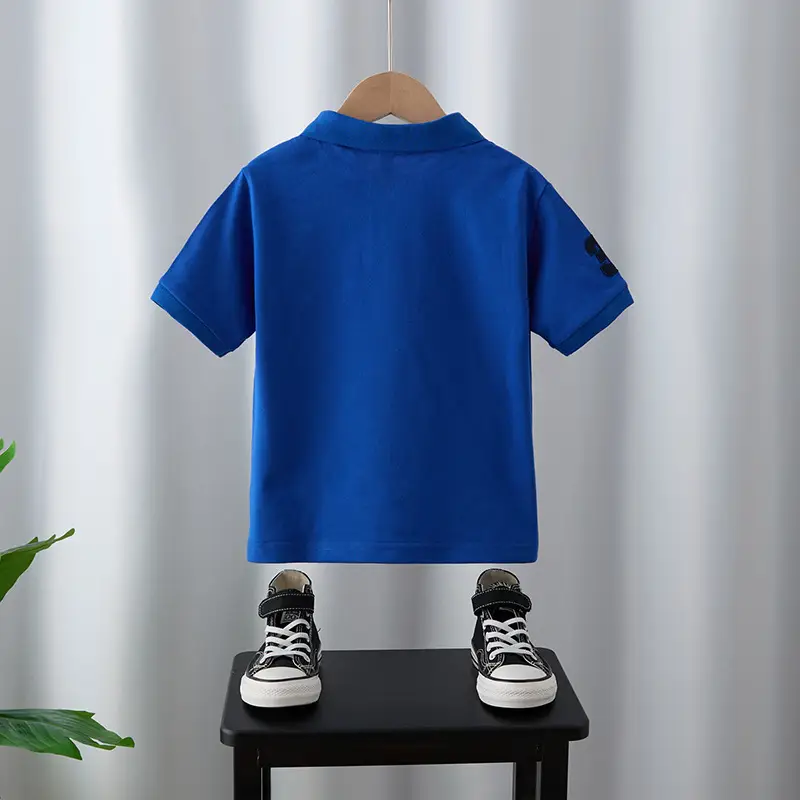 Boys Blue Short Sleeve T-Shirt Medium Large - Image 5