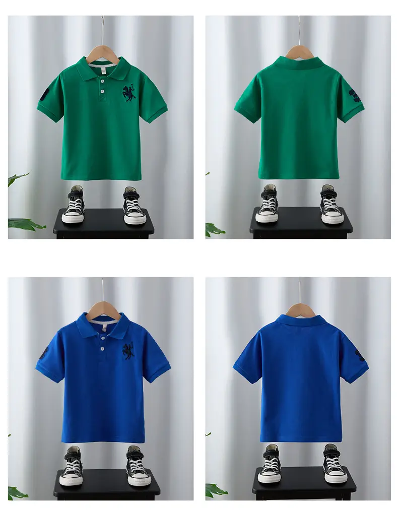 Boys Blue Short Sleeve T-Shirt Medium Large — feature 2
