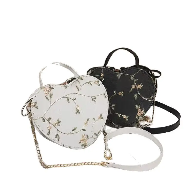 Small Floral Shoulder Bag White Black 2025 - Image 9