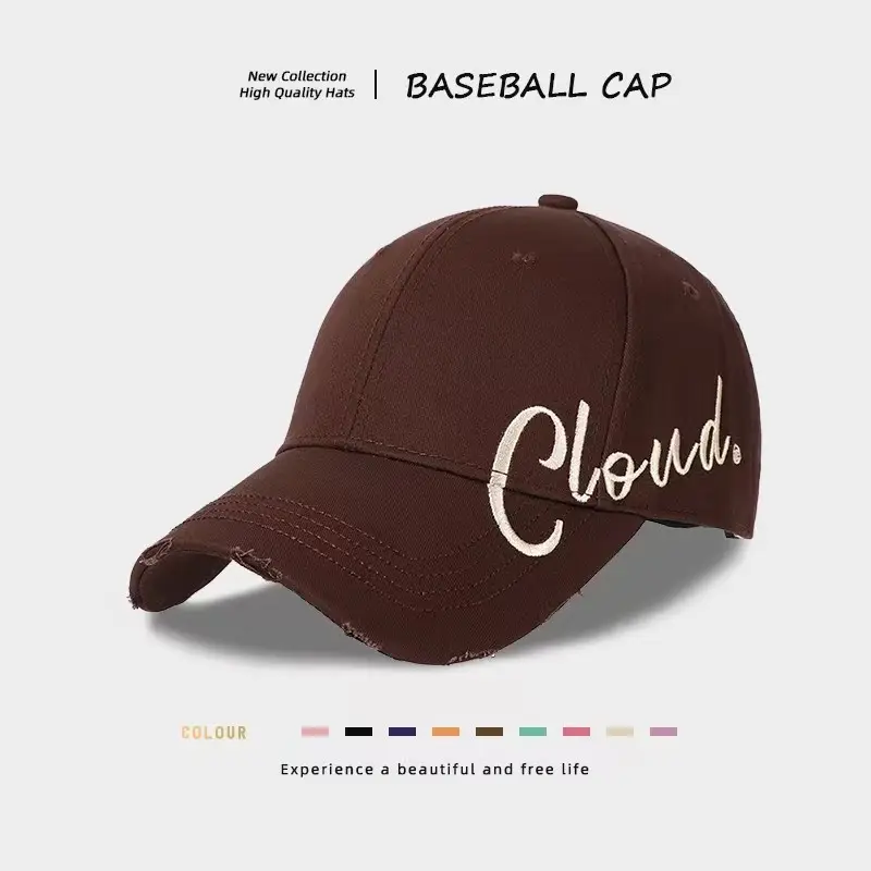Women Duckbill Cap Summer Letter Large Circumference Korean Style - Image 7