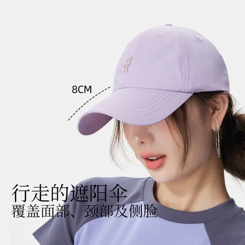 2025 New Letter Embroidered Sunshade Baseball Cap Women's Korean Style Face Small Casual Cap Men's All-match Street Cap - Image 7