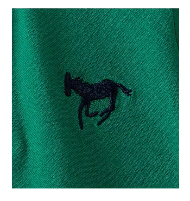 Boys Summer Polo T-Shirt White Navy Green 2025 — feature 11