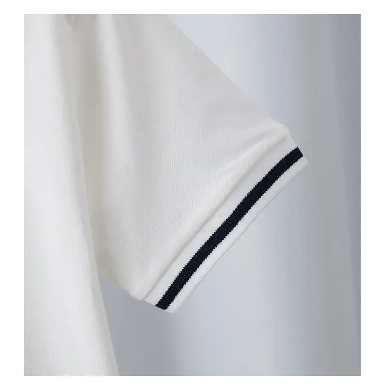 Boys Summer Polo T-Shirt White Navy Green 2025 — feature 7