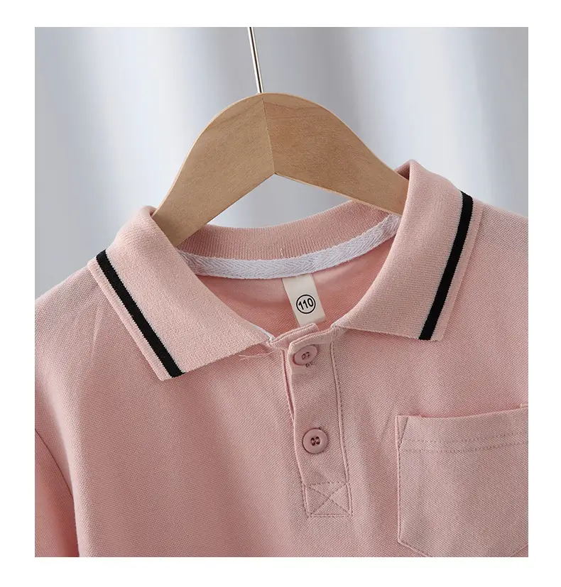 Boys Light Blue Polo Shirt 2025 Summer Wear — feature 10