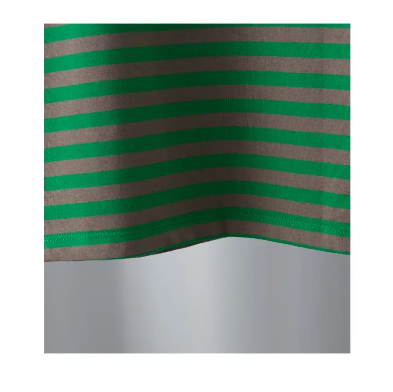 Boys Lapel Polo Shirt Suit Green Striped 2025 — feature 7