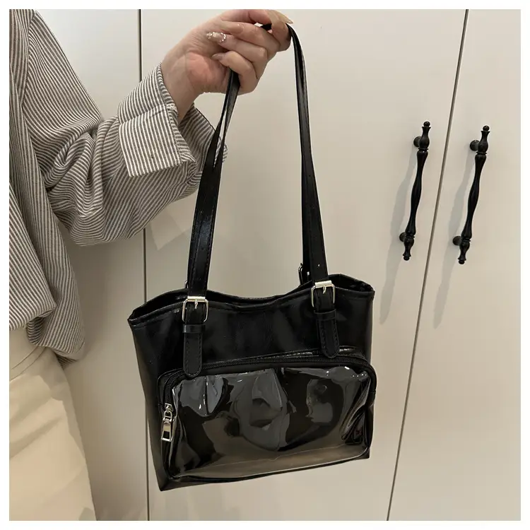 New Japanese Style Heart Tote Bag with Clear Window — feature 13