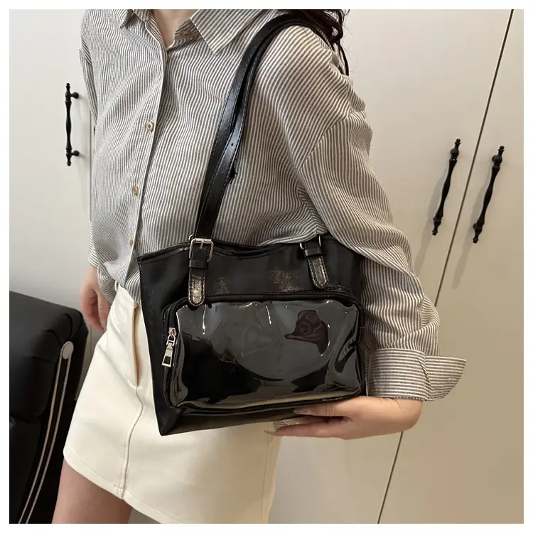 New Japanese Style Heart Tote Bag with Clear Window — feature 16