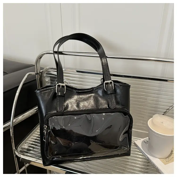 New Japanese Style Heart Tote Bag with Clear Window — feature 29