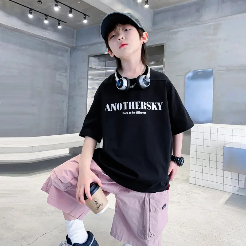 Trendy Boys Black T-Shirt Summer 2026 - Image 5