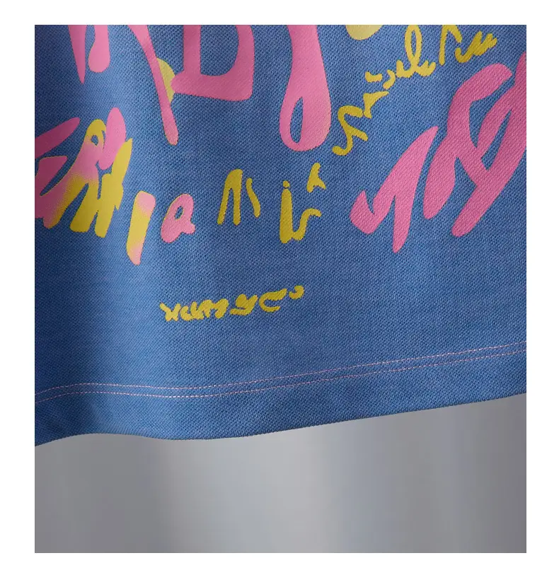 Boys Gradient Polo Shirt Pink Blue Summer 2025 — feature 8