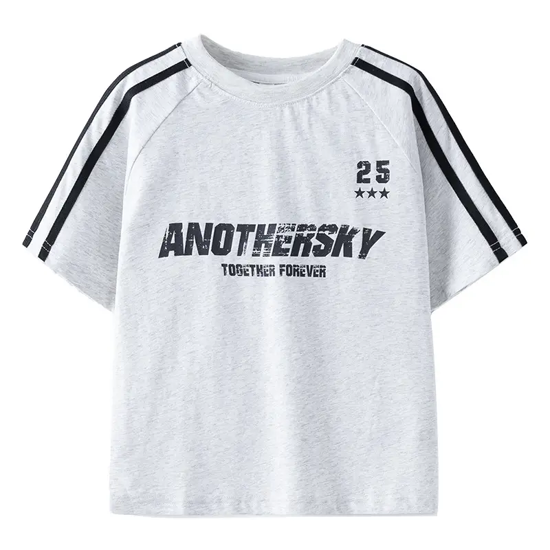 Boys Summer T-Shirt 2025 Half Sleeve Ice Top