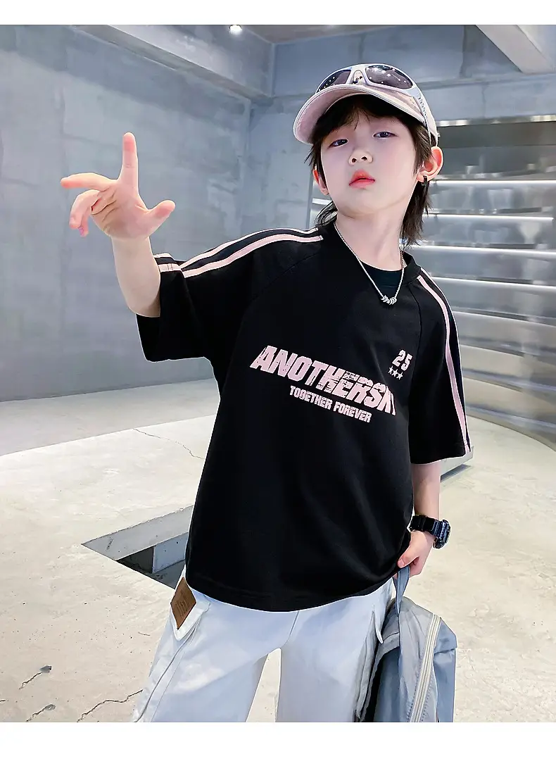 Boys Summer T-Shirt 2025 Half Sleeve Ice Top — feature 16