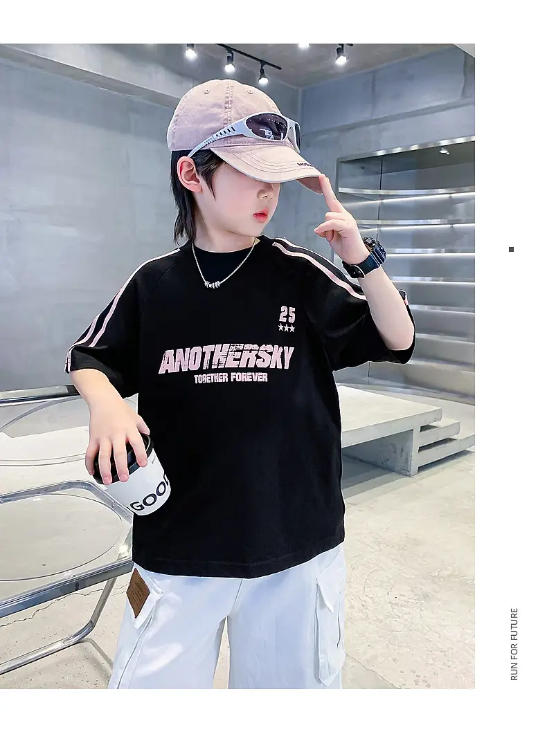 Boys Summer T-Shirt 2025 Half Sleeve Ice Top — feature 17