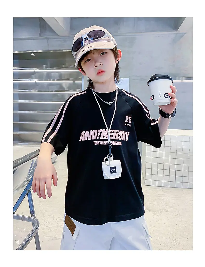 Boys Summer T-Shirt 2025 Half Sleeve Ice Top — feature 19